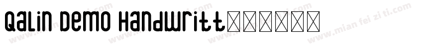 Qalin Demo Handwritt字体转换